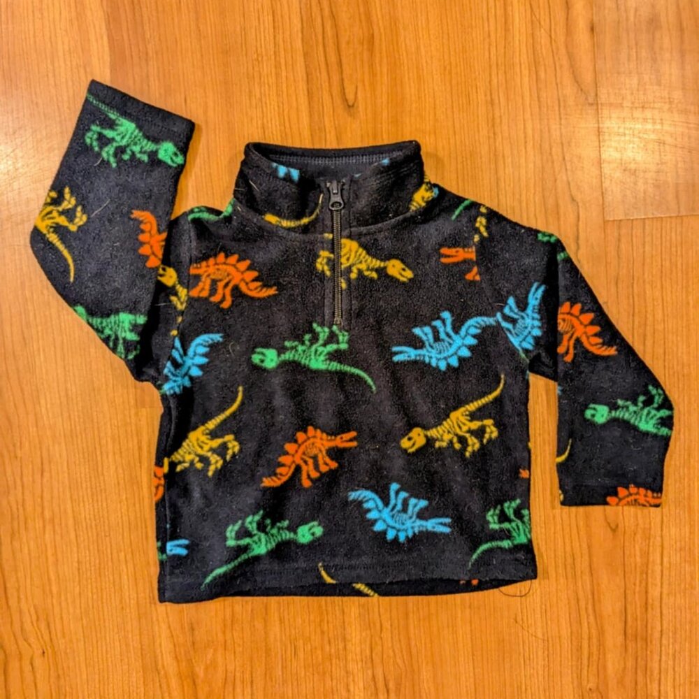 NEW 18-24 Months The Children's Place Mock Turtle Neck Half Zip Fleece Sweater